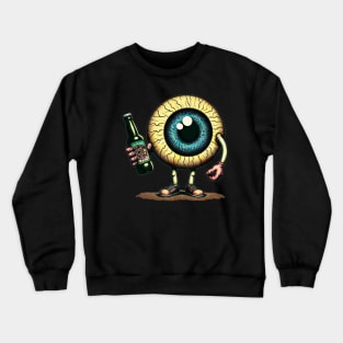 Drinking Eyeball Crewneck Sweatshirt